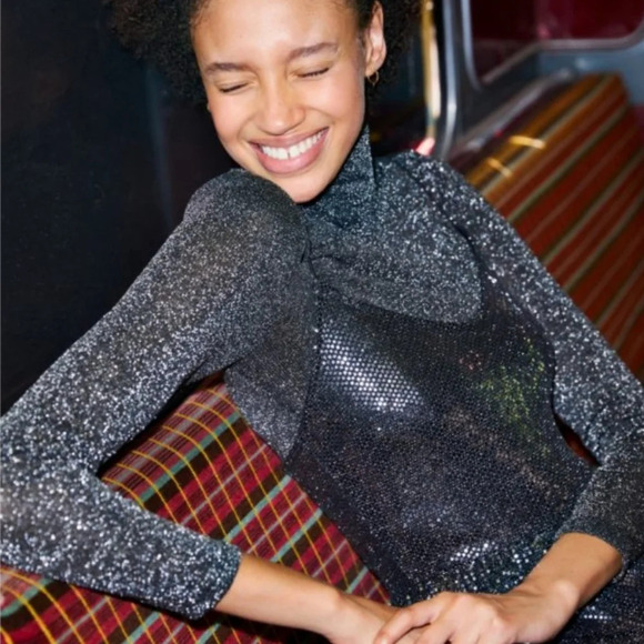 2pc Matching set Shirt & pull-on Flare pants XS Party Disco Club Wedding - Picture 4 of 5